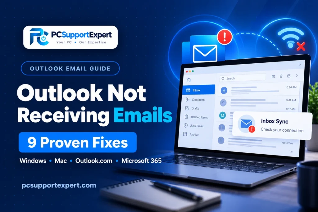 Outlook not receiving emails – 9 troubleshooting fixes